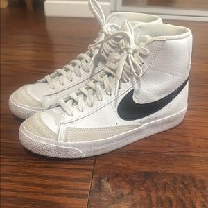 Nike White High-Top Blazers